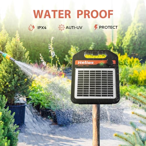 Solar Electric Fence Charger for Livestock, 0.25 Joule P470