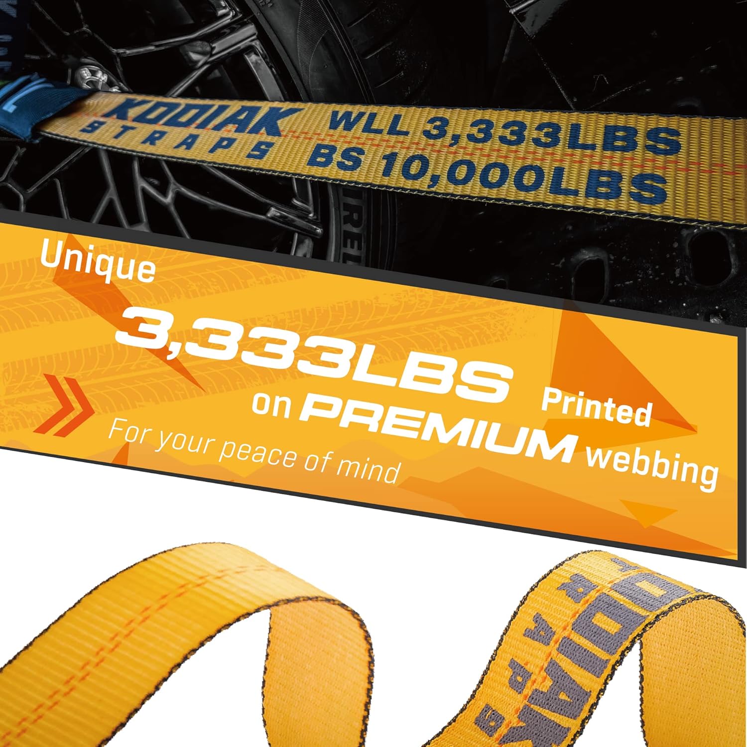 4 Pack Ratchet Tie Down Straps with Flat Hooks 2" x 144" Heavy Duty 10,000lbs for Truck & Trailer C92612