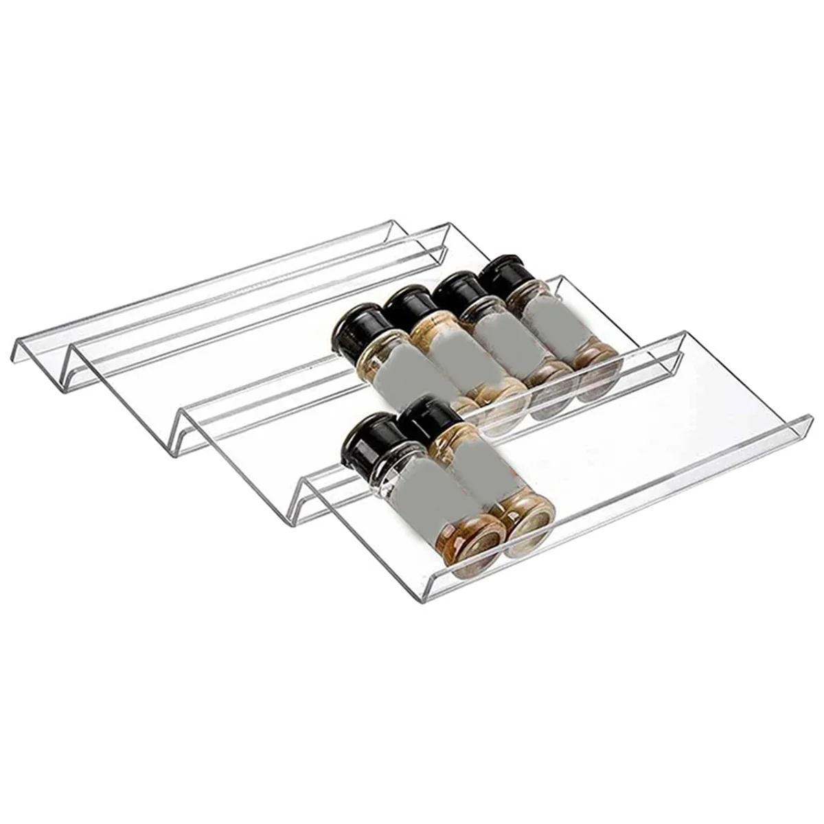 Clear Acrylic Spice Drawer Organizer with 16 Slots F594