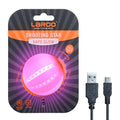 LaRoo LED Dog Ball, Silicon Glowing Dog Toy Ball at Night with USB Rechargeable, Water Resistant Light Up Interactive Dog Tennis Balls for Outdoor Playing