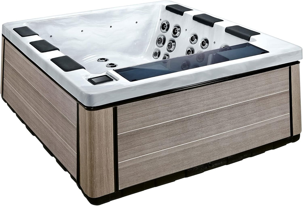 Comfort Hot Tubs - 6 Person Luxury Outdoor Portable Spa - 44 Jets - above Ground Hot Tub