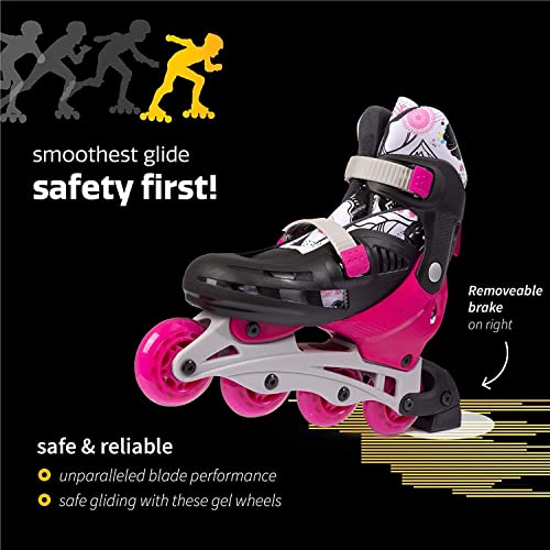 Adjustable Inline Skates for Kids, Teens, and Young Adults Outdoor Roller Skates X1538