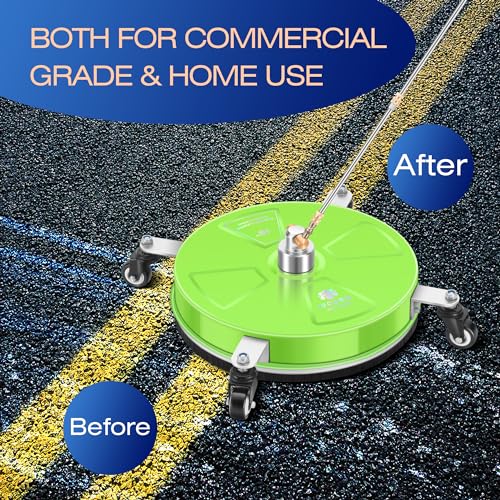 15" Pressure Washer Surface Cleaner with 4 Wheels, Stainless Steel R155318