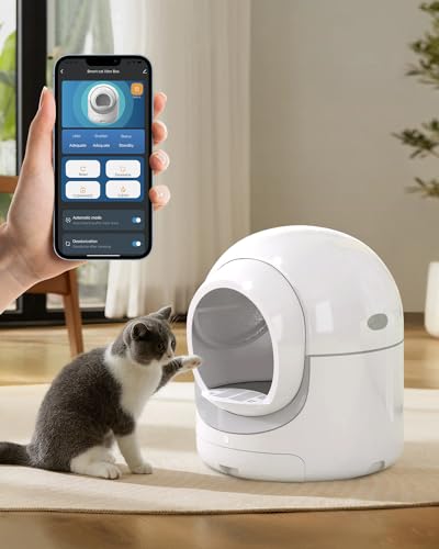 Automatic Self-Cleaning Cat Litter Box, Extra Large with App Control W836285