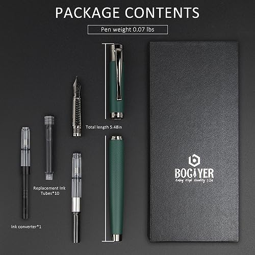 Fountain Pen Set with Medium Nib, Ink Cartridges and Converter R2164