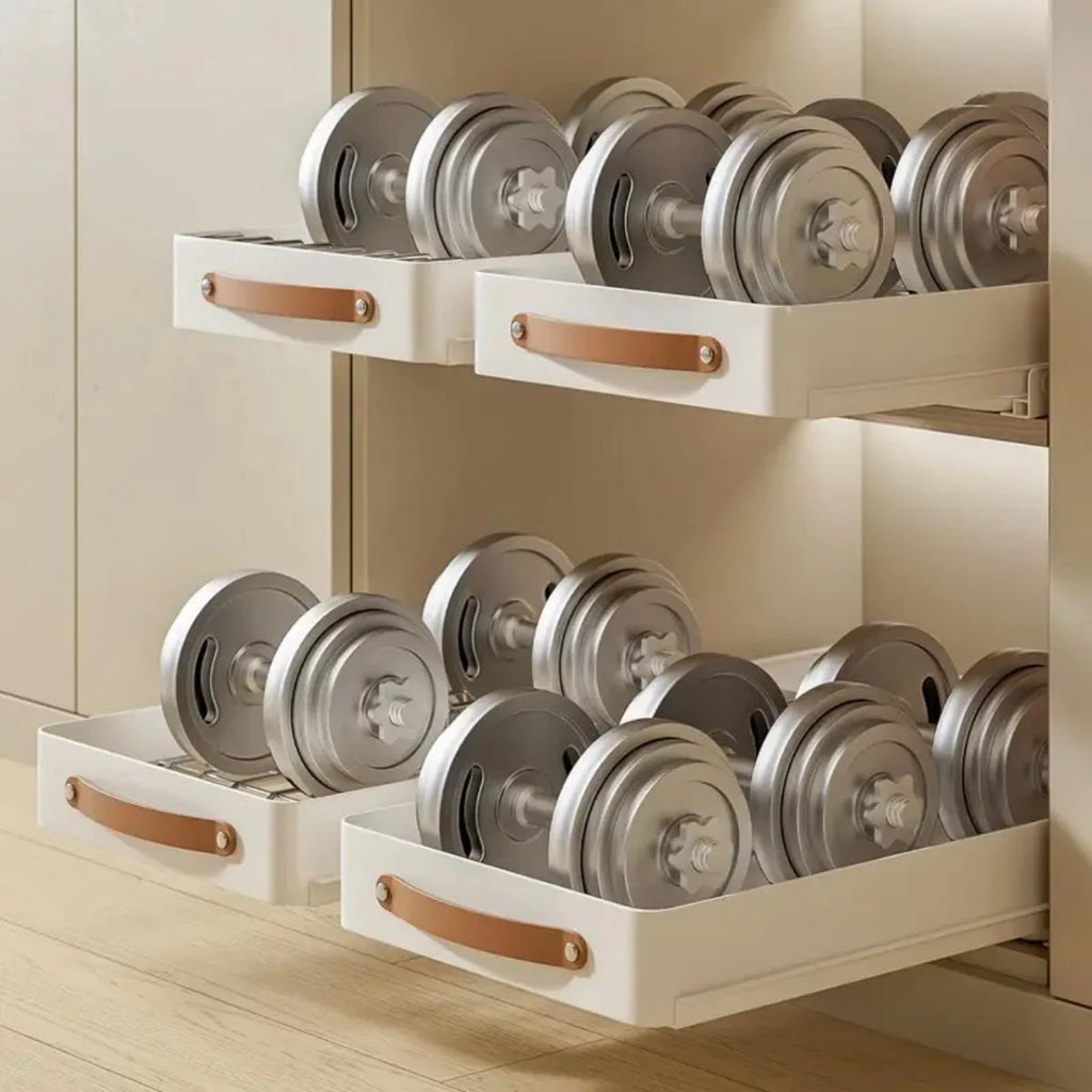 Cabinet Organizer with Adhesive Nano Film, Pull Out Drawer for Kitchen Pantry S678