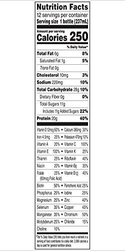 High Protein Nutritional Drink, Rich Chocolate, 8 FL OZ, 12 Count Y512041