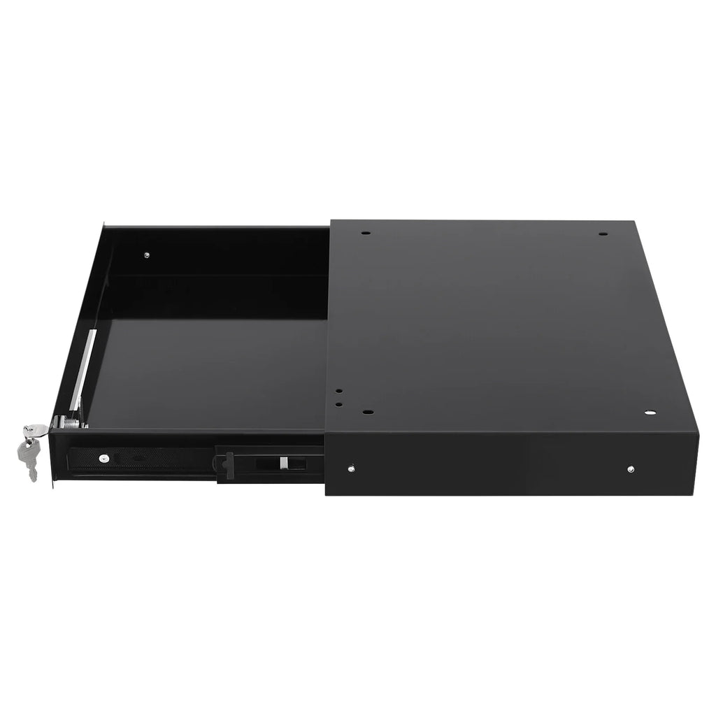 Under Desk Drawer Storage Sliding Tray Black N98670