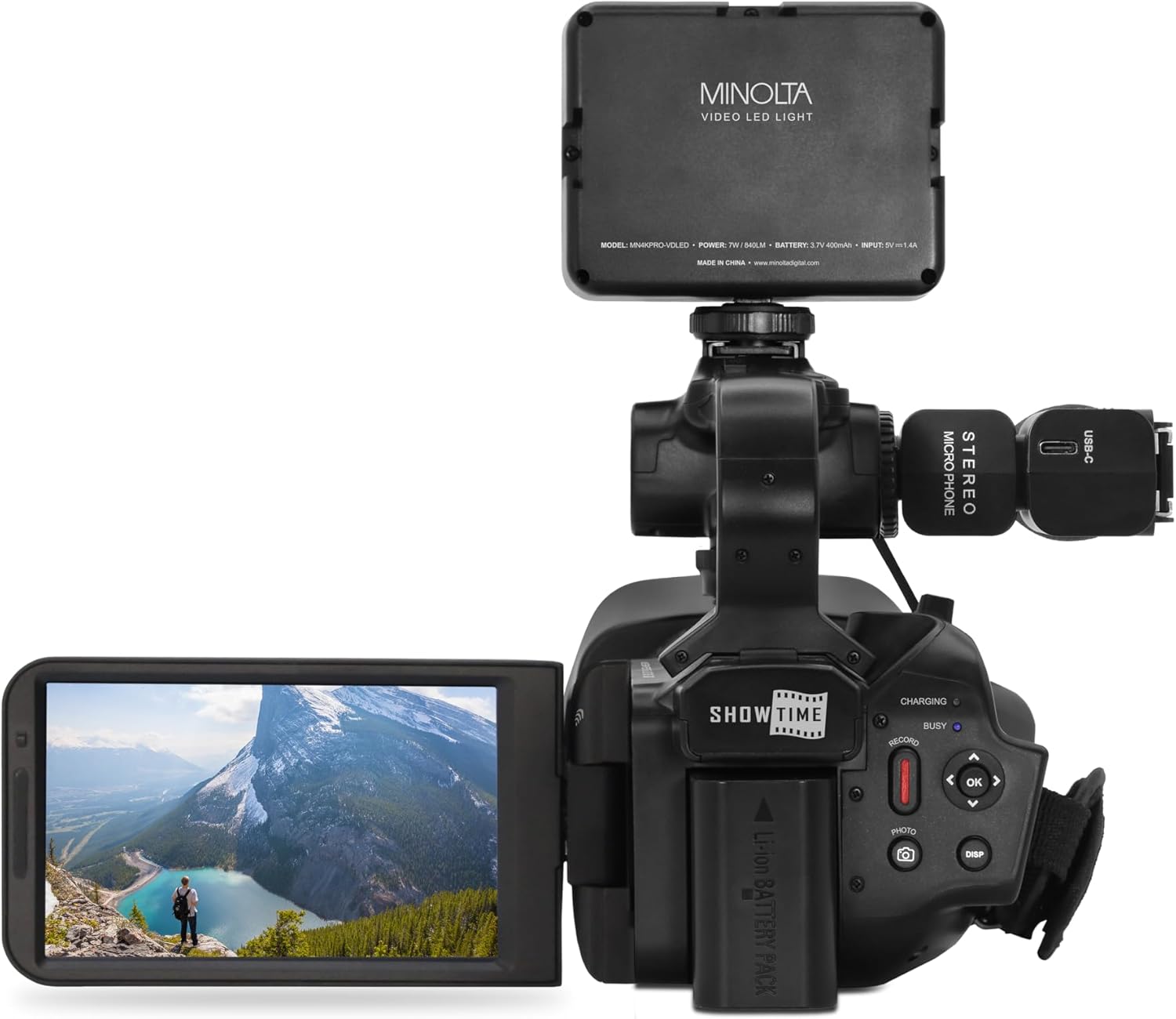 4K60FPS Ultra HD 64MP Autofocus Camcorder Kit with WiFi P57739