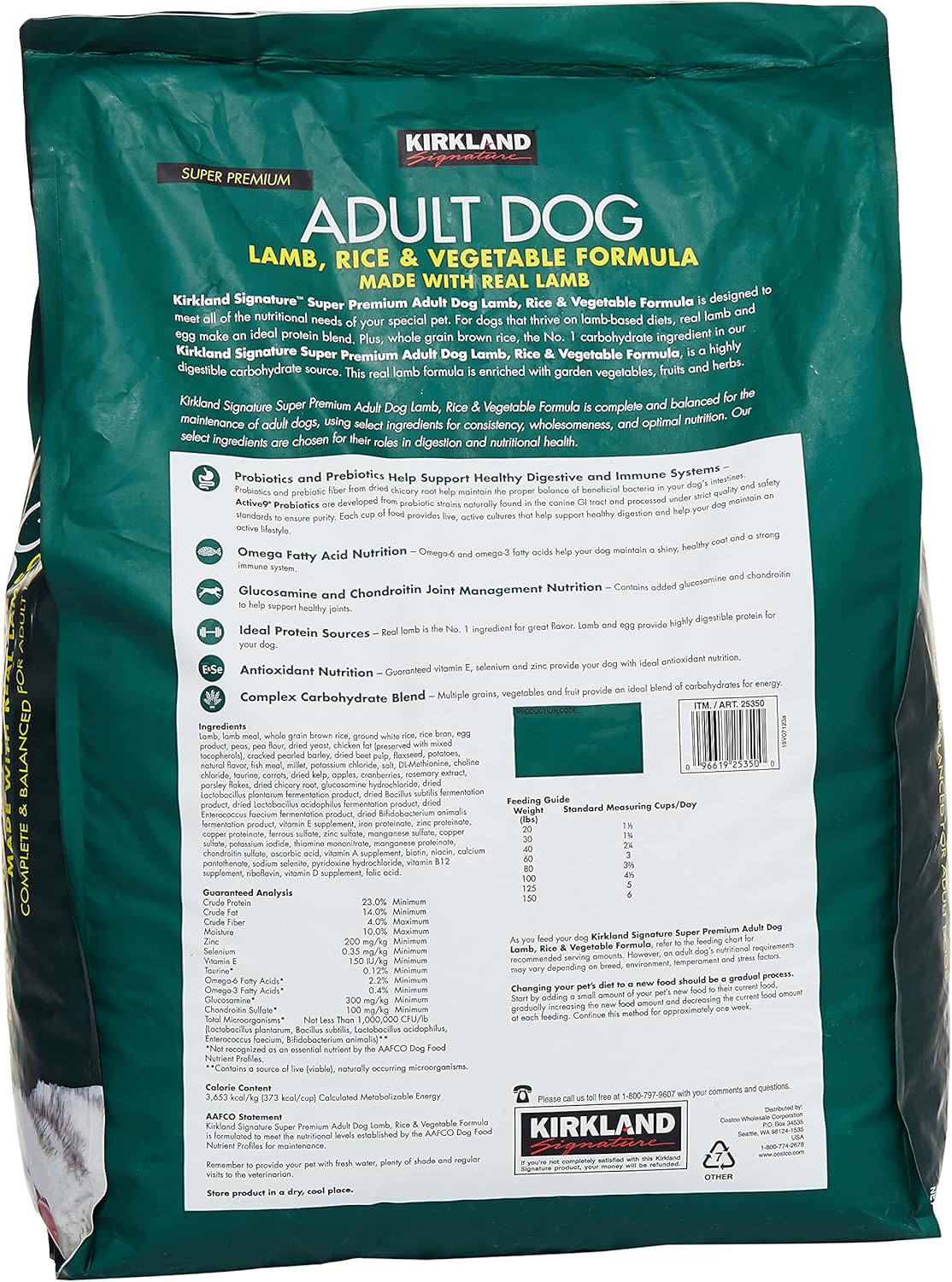 Adult Formula Lamb, Rice and Vegetable Dog Food 40 lb. Z8359