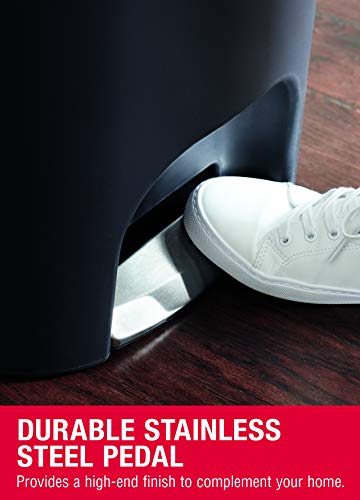 13 Gallon Step-On Trash Can with Lid and Pedal F4587