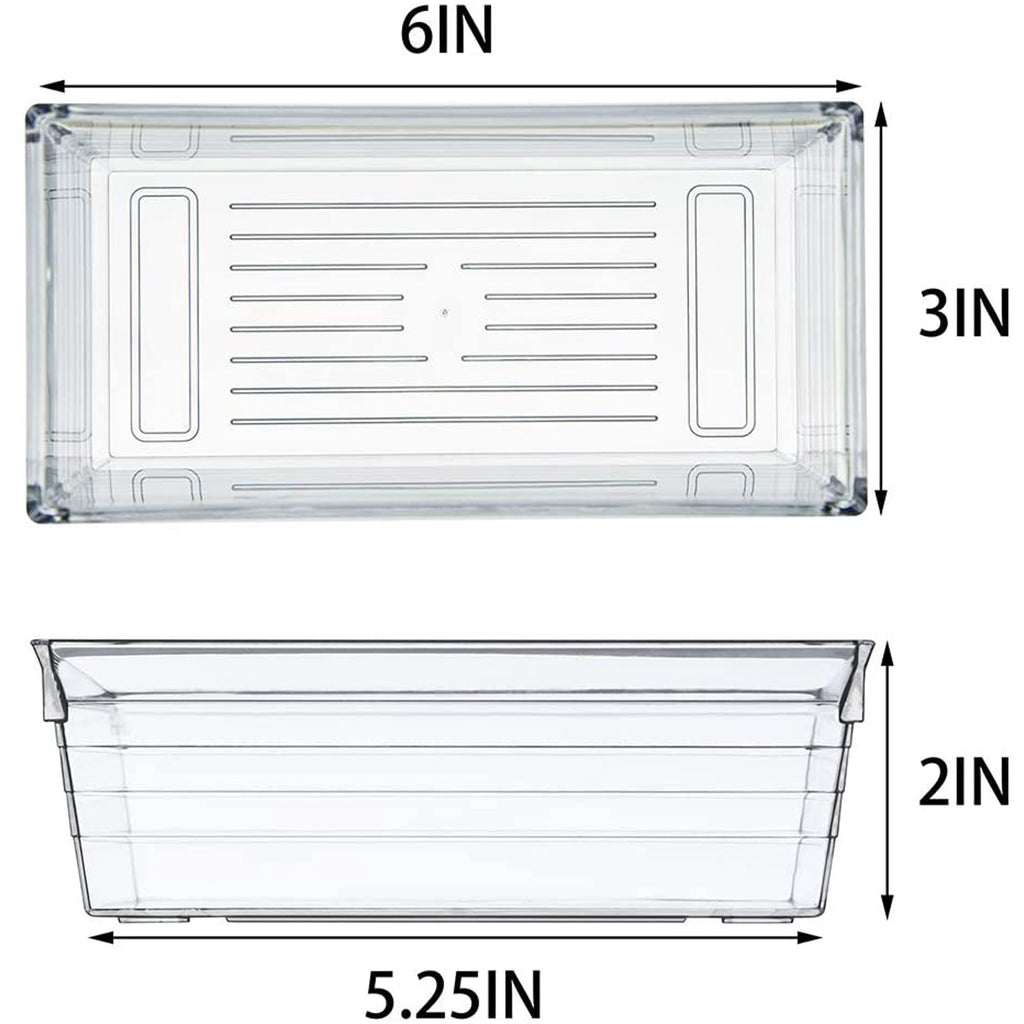 Plastic Drawer Organizer Tray for Vanity Cabinet, Set of 8 P4120
