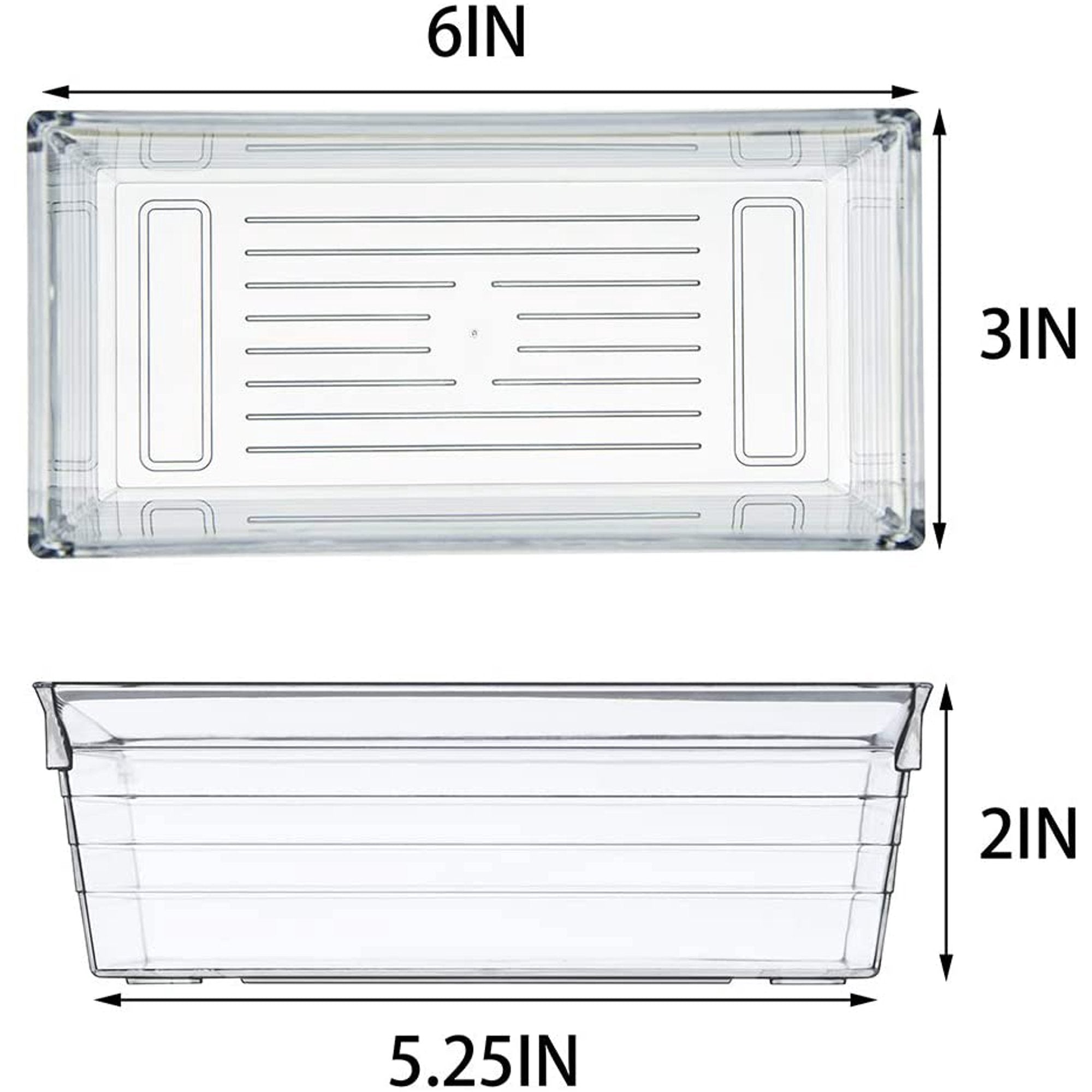 Plastic Drawer Organizer Tray for Vanity Cabinet, Set of 8 P4120