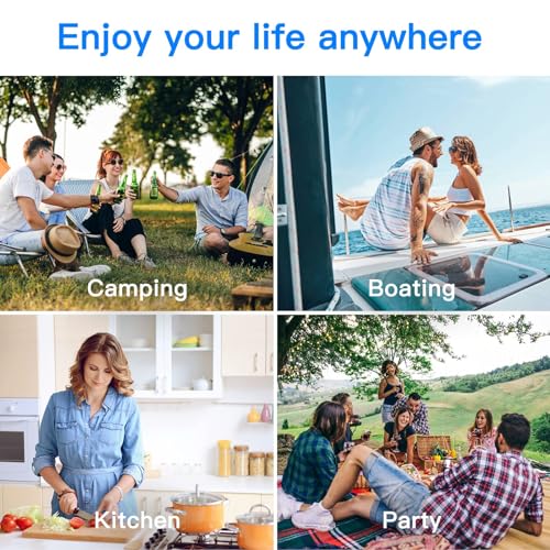 12 Volt Car Refrigerator Dual Zone Portable Freezer for RV Camping Travel U5668