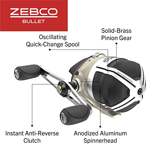 Spincast Fishing Reel, Size 30, Ultra-Lightweight Magnesium Body K158192
