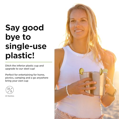 Stainless Steel Pint Cup 16 oz T843