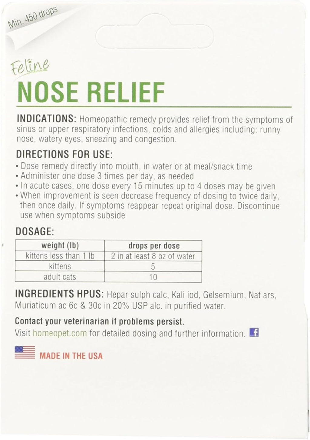 Feline Nose Relief, 3-Pack, 15 mL Each J426664
