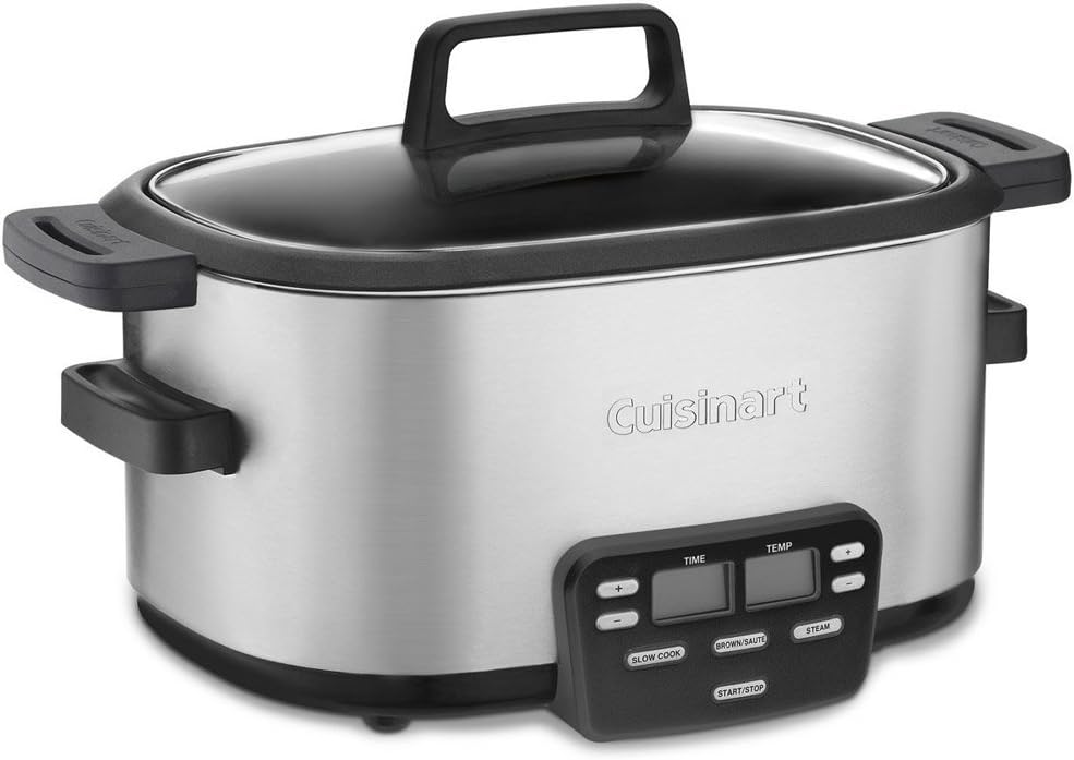 3-in-1 Multi-Cooker, Slow Cooker, Steamer E401474