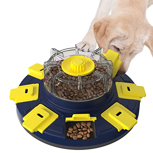 Dog Treat Puzzle Feeder Toys, Dog Food Treat Dispenser/Slow Feeder/Interactive Enrichment Toys for Large/Medium/Small dogs, Puppy Boredom Buster and Mentally Stimulating, Level 2 in 1