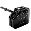 Wavian USA JC0020BVS Authentic NATO Jerry Fuel Can and Spout System Black (20 Litre) - Metal Gas Can 5 Gallon