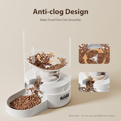 Automatic Cat Feeder WiFi with App Control, 4L Timed Dispenser R73066