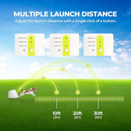 Automatic Ball Launcher for Small and Medium Dogs, 3 Balls Included R48097