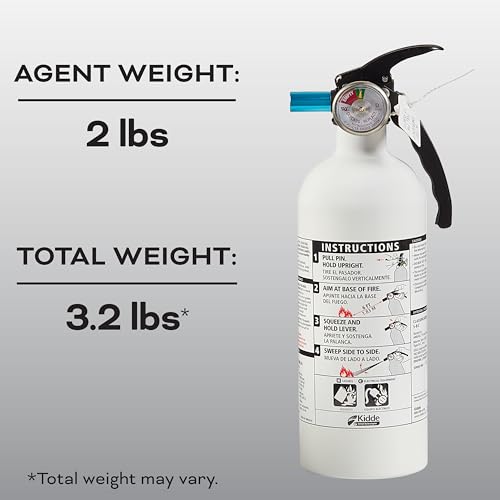 Car Fire Extinguisher for Truck, 3.2 Lbs Dry Chemical with Strap Bracket N648922