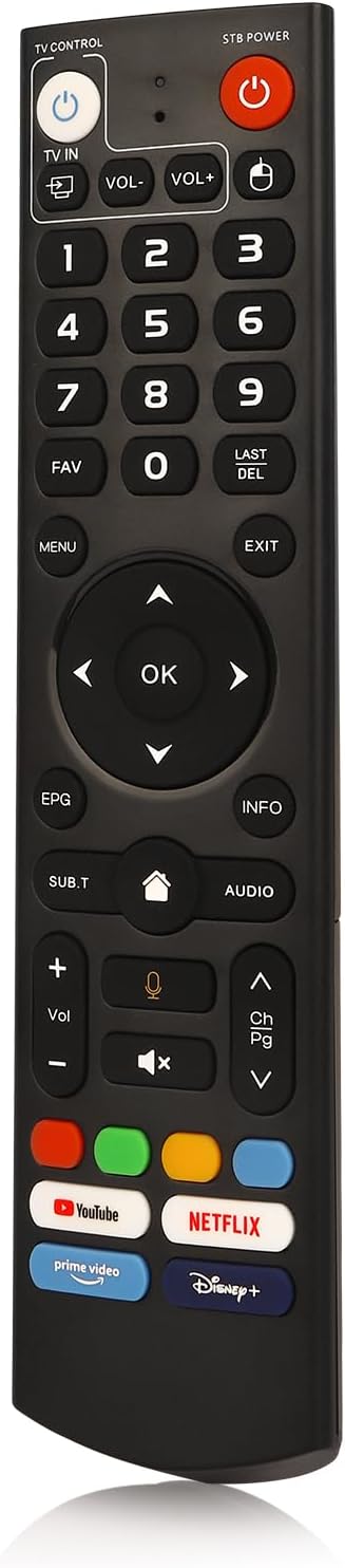 Bluetooth Voice Remote Control for Streaming Box, Black R62087