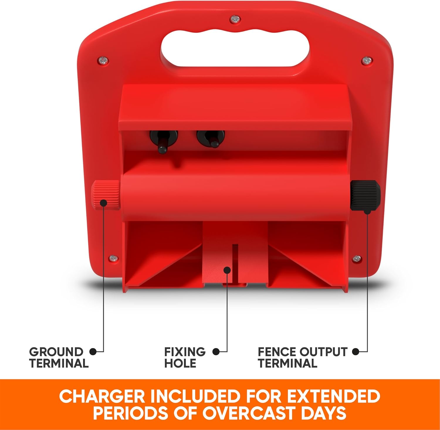 Solar Electric Fence Charger 5 Mile for Livestock G633474