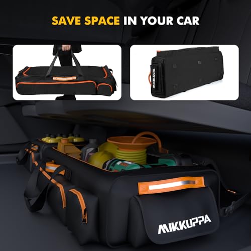 Under Seat Storage Bag with Detachable Dividers for Full Size Trucks, Black C69738