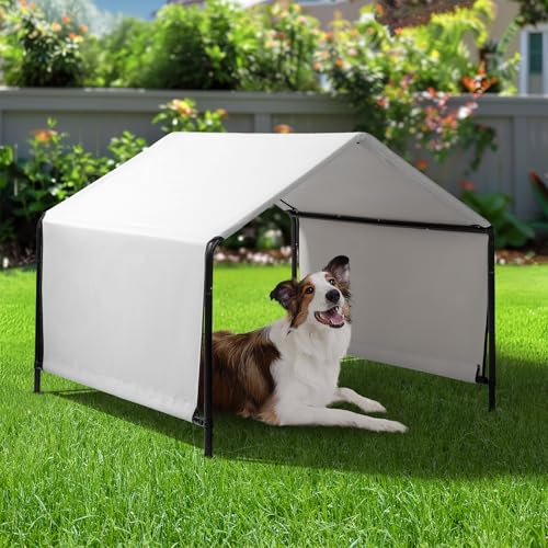 Dog Shade Tent Outdoor Shelter for Large Dogs with Waterproof Cover P856