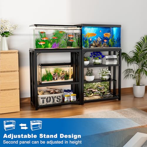 Metal Adjustable 20 Gallon Fish Tank Stand Q7398