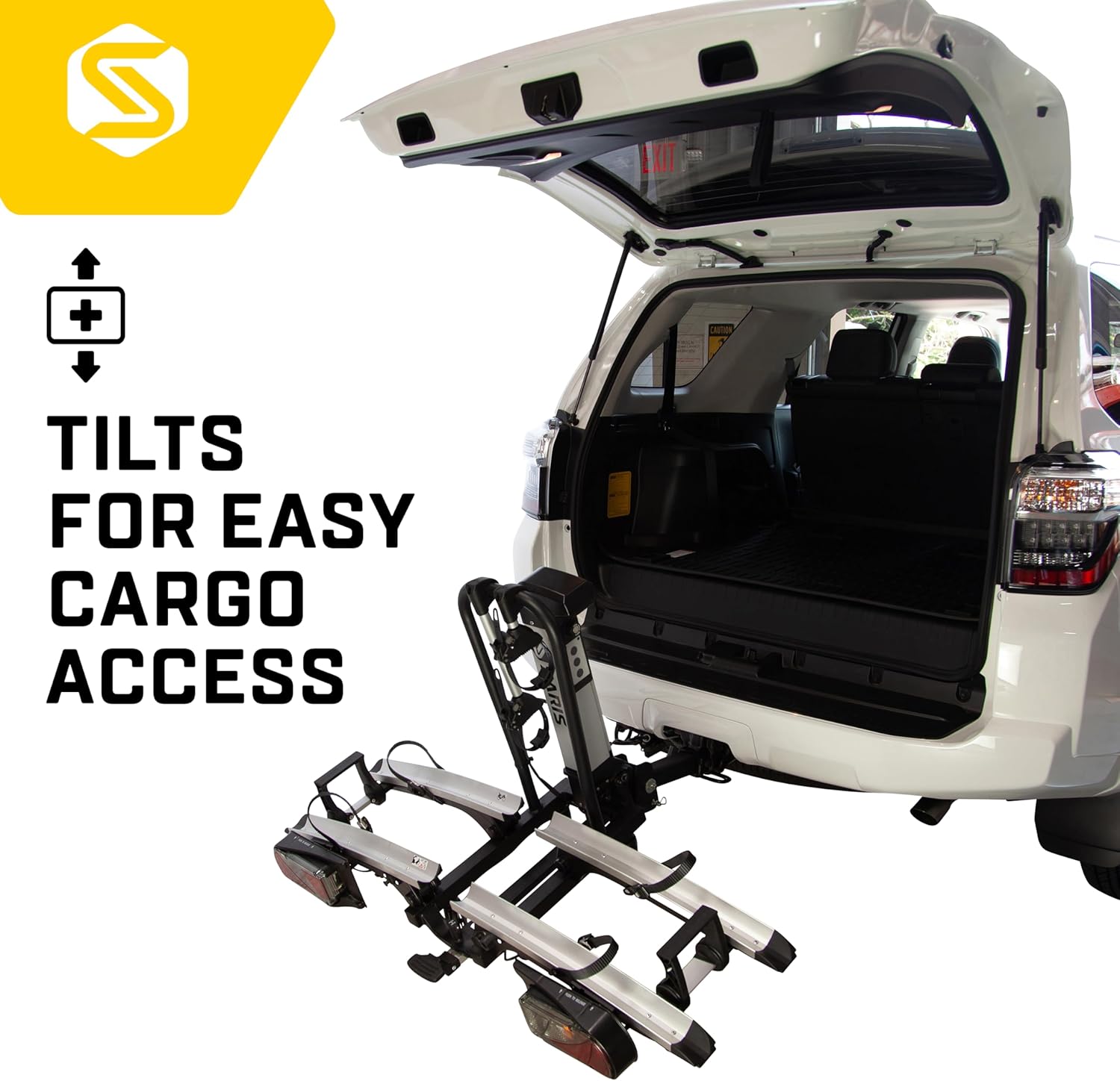 2 Bike Motorized Hitch Rack with Electric Lift and Tilt B8340