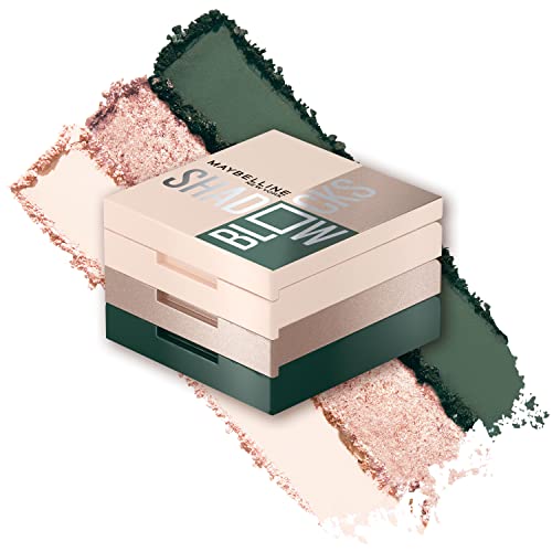 Maybelline New York Shadow Blocks Shadow Blocks Eyeshadow Palette, Stacked Eye Shadow Trio, West 4th & Perry St, 0.08 oz