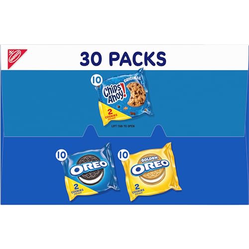 Cookie Variety Pack, 30 Snack Packs (2 Cookies Per Pack) T2124