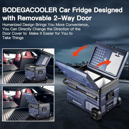 12 Volt Car Refrigerator Dual Zone Portable Freezer for RV Camping Travel U5668