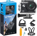 AKASO EK7000 4K30FPS 20MP WiFi Action Camera and 7 in 1 Action Camera Accessories Kit Bundle