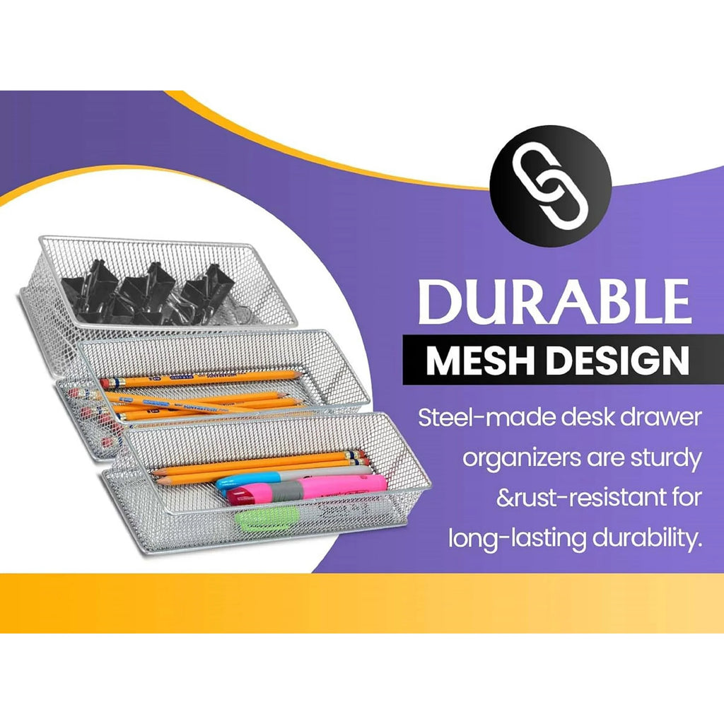 Mesh Desk Drawer Organizer Tray for Office U100