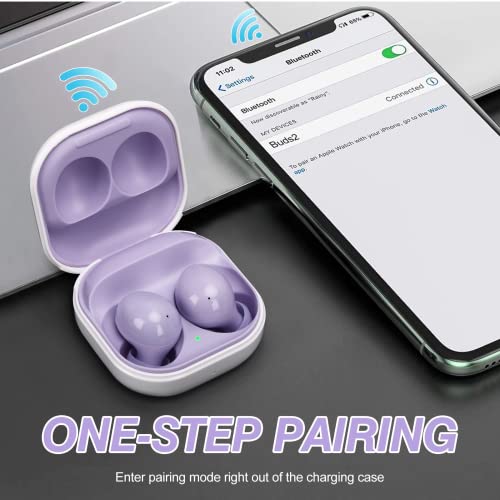 Truly Wireless Bluetooth Headphones with Noise Isolation, Purple V931930