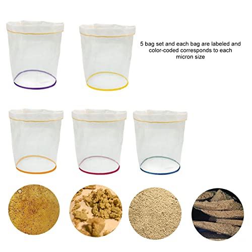 5pcs 1 Gallon Micron Drawstring Extraction Bags P803
