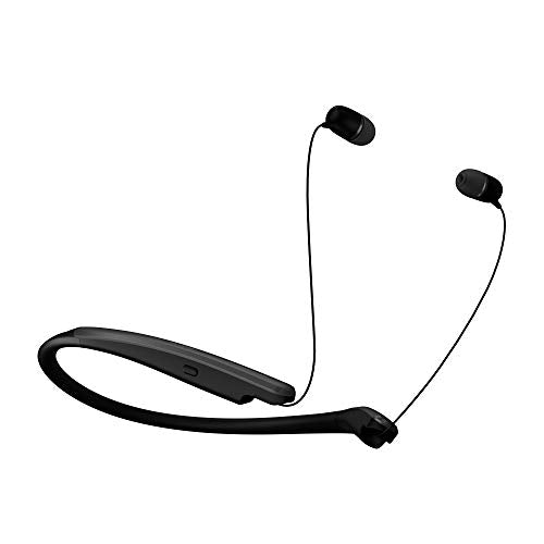 Wireless Bluetooth Neckband Earbuds with Hi-Fi DAC, Black R60659