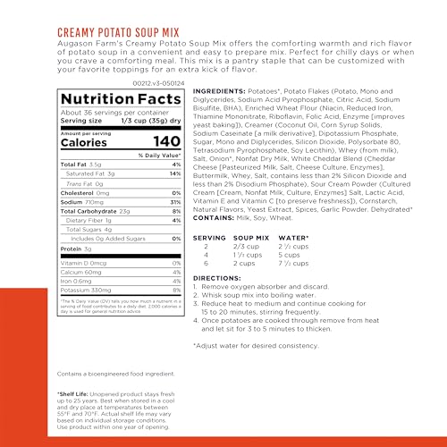 Creamy Potato Soup Mix, 45 Oz W596009