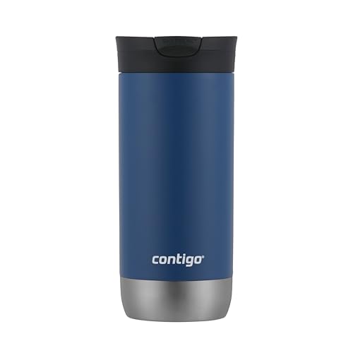 Contigo Huron 2.0 Stainless Steel Travel Tumbler, Vacuum-Insulated Metal Tumbler for Coffee and Tea with Leak-Proof Lid, Juniper, 16 oz (473 mL)