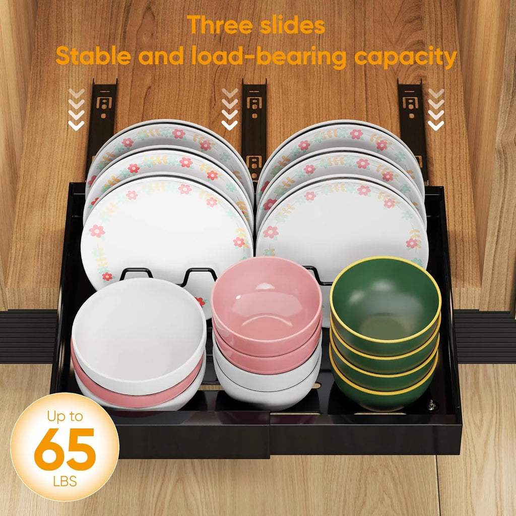 Expandable Pull Out Cabinet Organizer Adhesive, 2 Pack W451