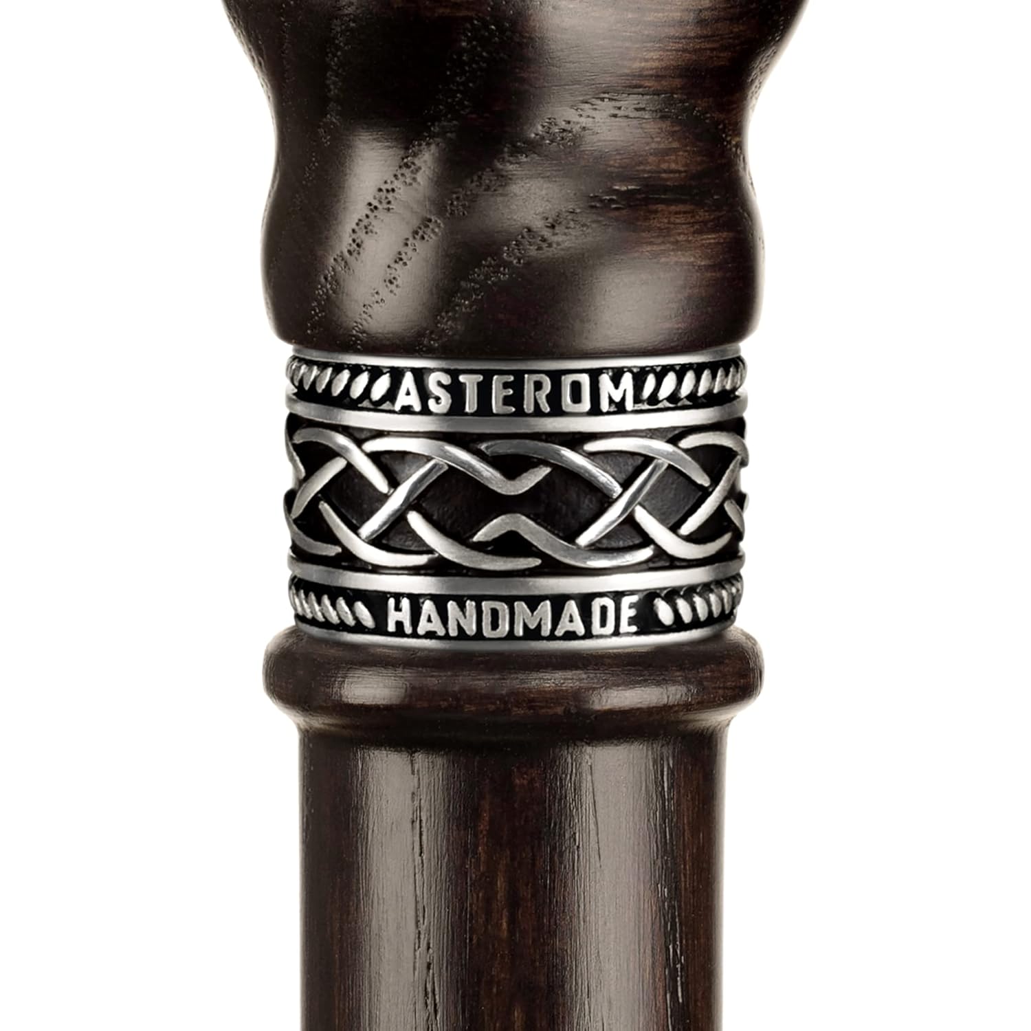 Wood Walking Cane for Men with Skull Handle D63224