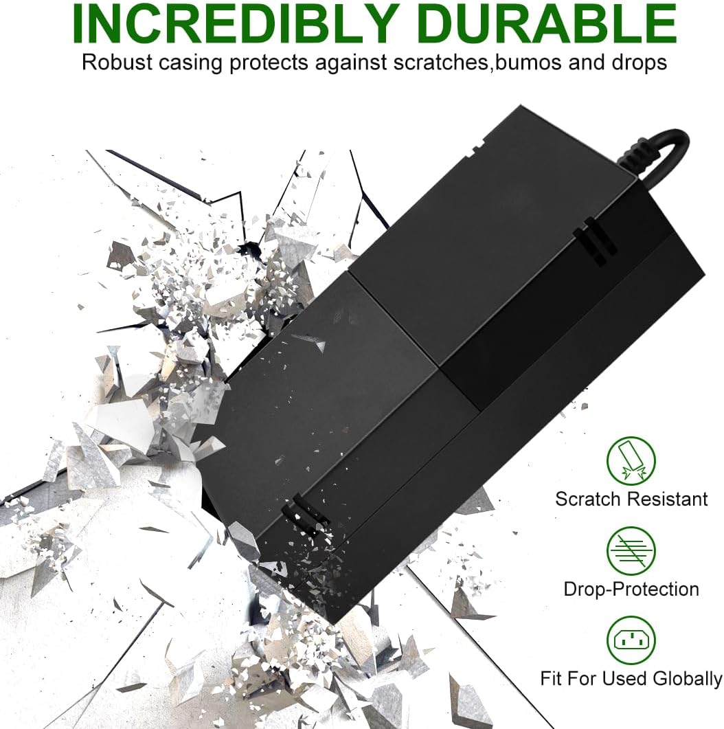 Power Supply Brick for Xbox One Console, 100-240V, Black Y161497