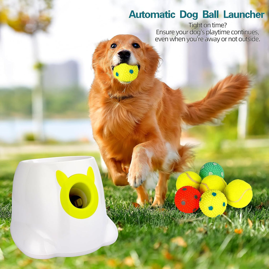 Automatic Dog Ball Thrower for Small to Medium Dogs with 6 Balls I656