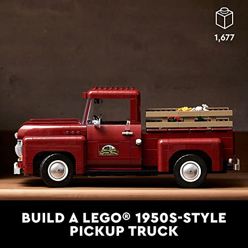Vintage Pickup Truck Building Set for Adults M15676