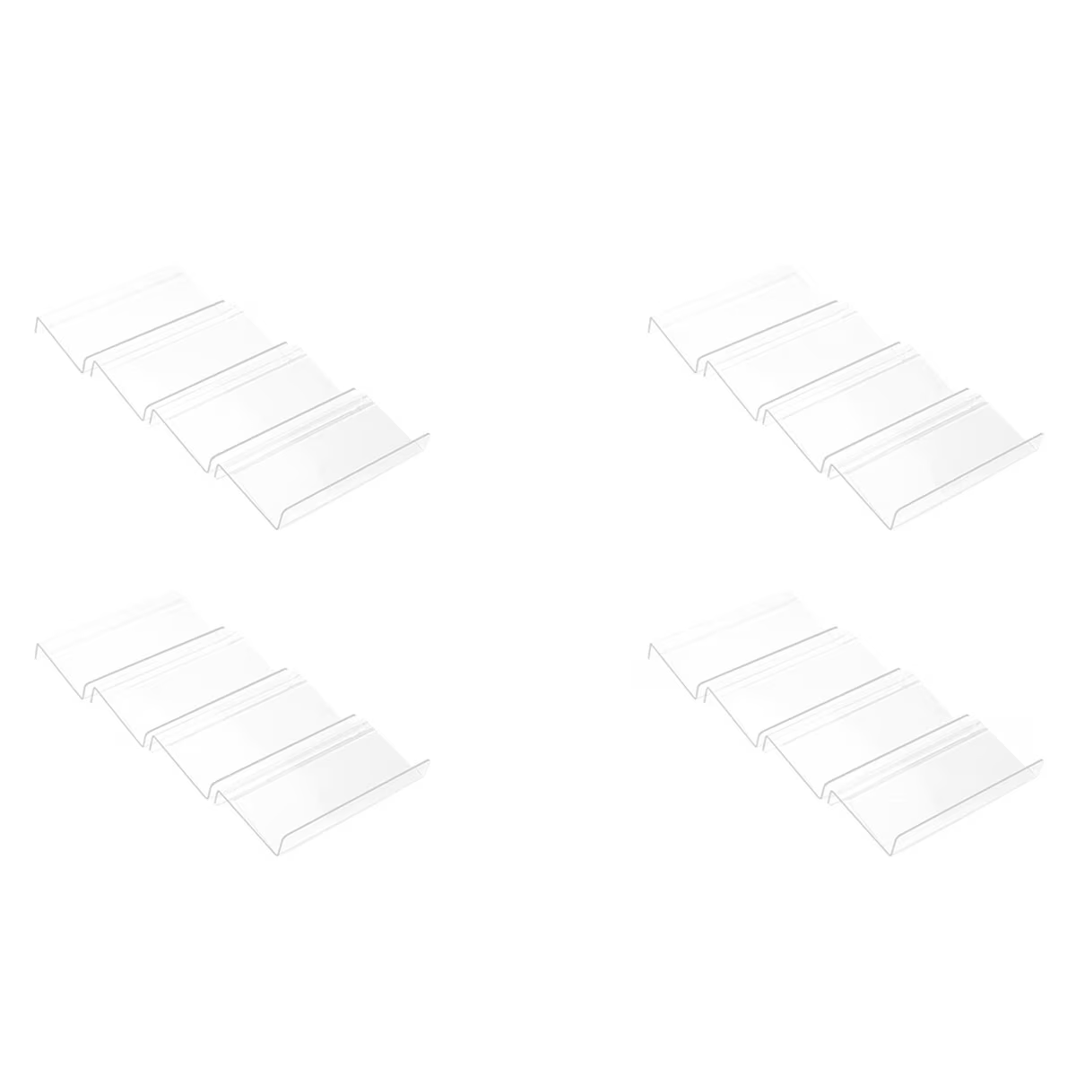 16X Clear Acrylic Spice Drawer Organizer,Seasoning Jars Drawers Insert,Kitchen Spice Rack Tray(Jar Not Included),16 x Organizing rack,Transparent