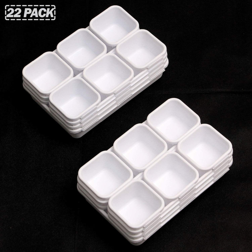 22-Piece Interlocking Desk Drawer Organizer Trays with Dividers E504721